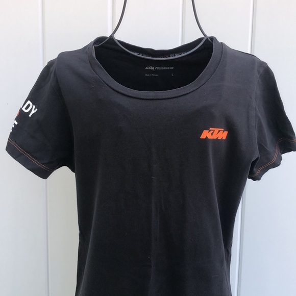 KTM POWERWEAR Womens ready to race shirt black and orange size large outdoors​​ - Picture 2 of 5